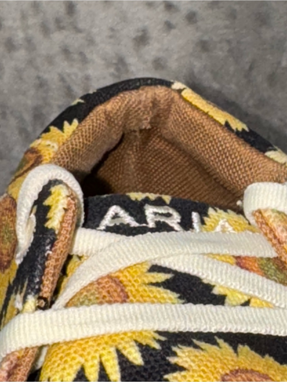 🌻 Ariat Hilo Sunflower Skies Canvas Slip On Sneakers Shoes Women's Sz 9.5 - Picture 11 of 16